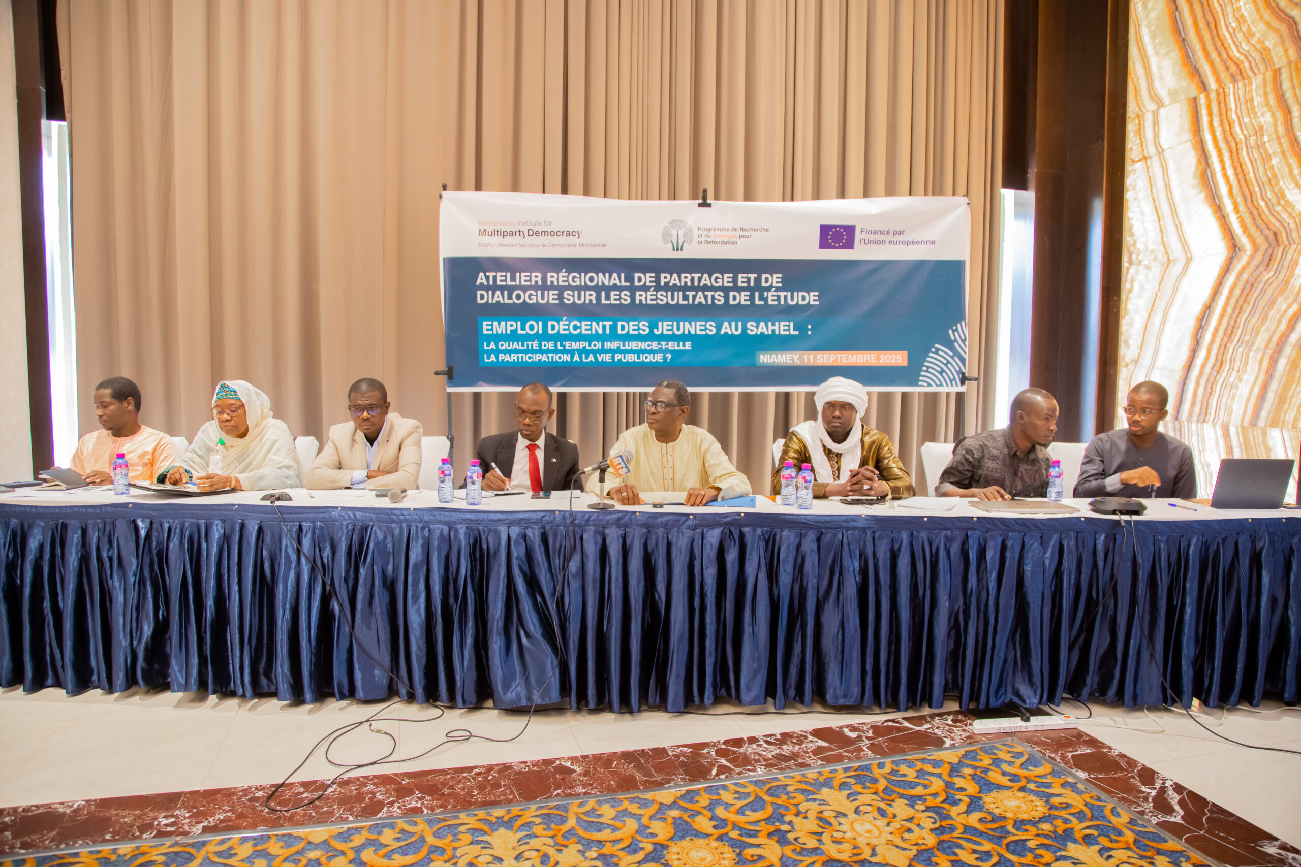 Photos atelier régional de partage et de dialogue sur les résultats de l’étude 4 du PREDIRE, NIAMEY